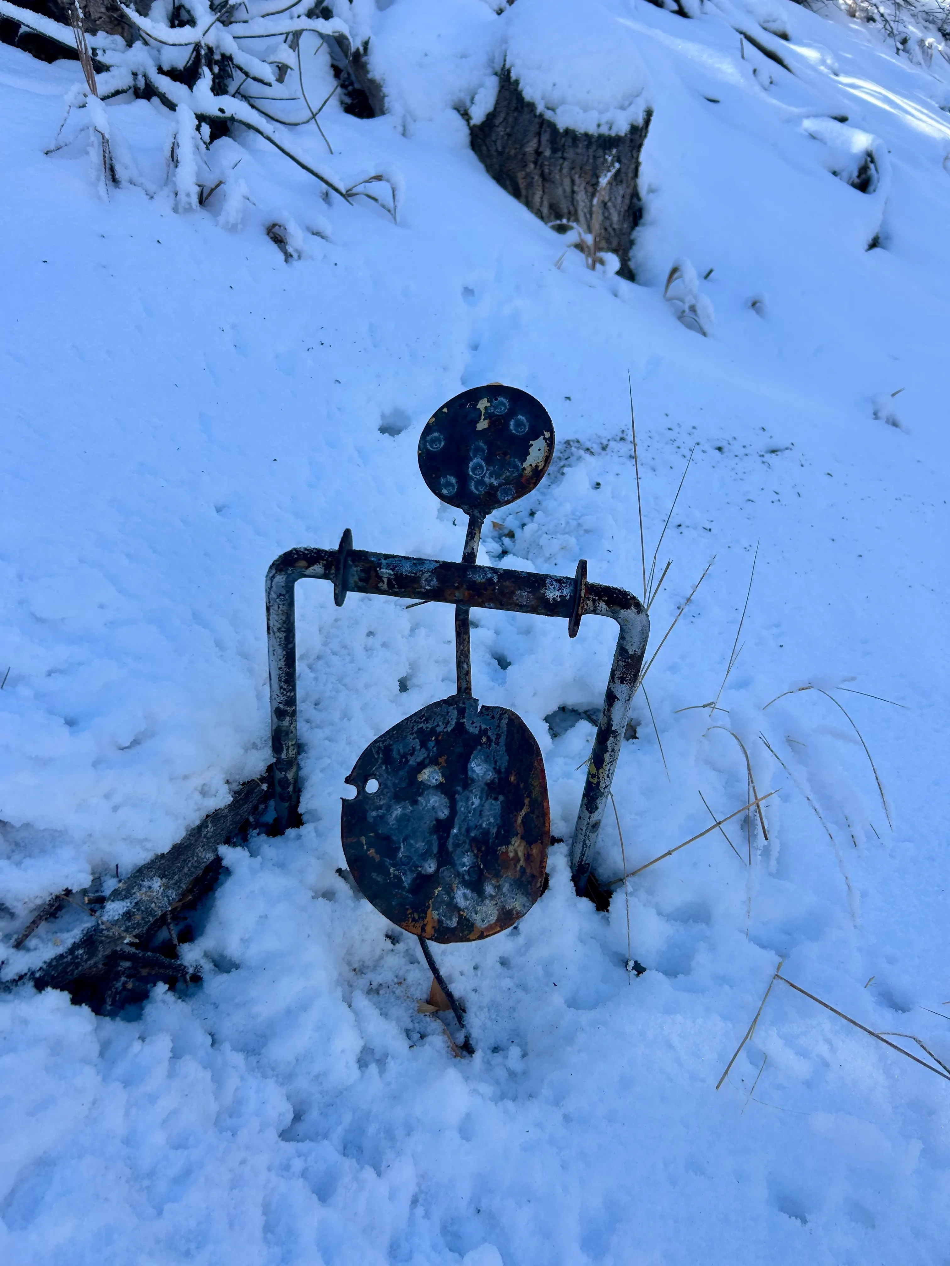 close up of the aftermath.